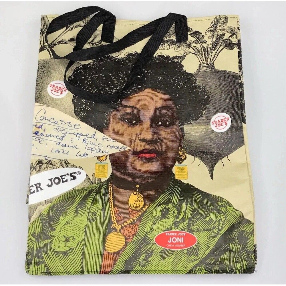 Trader Joe’s Reusable Bag Crew Members Joni & Jolene Limited Edition 6 Gal New